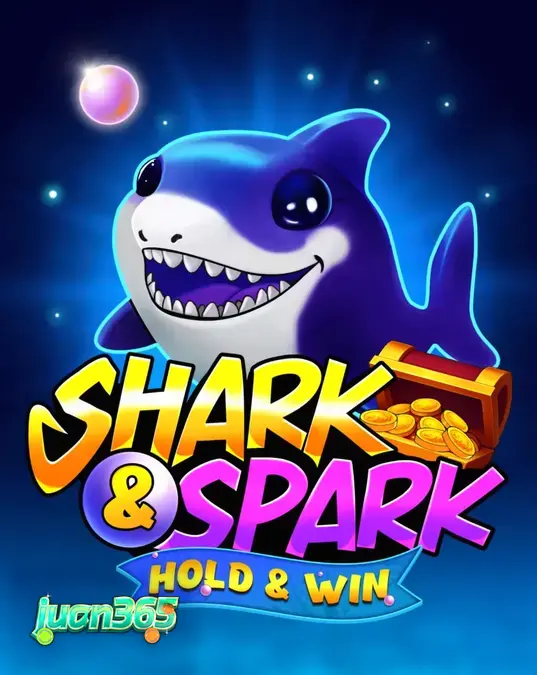 Makulay na underwater theme ng Shark & Spark Hold & Win slot
